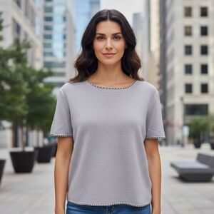 Saks Fifth Avenue Light Blue 100% Cashmere Sweater Crew Neck XL